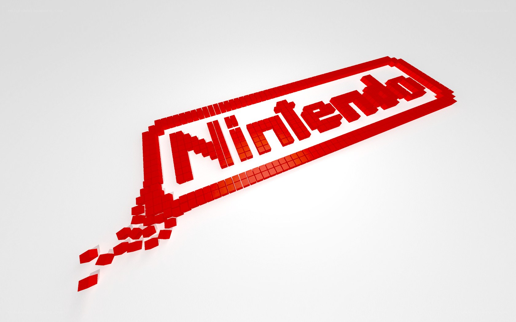 Nintendo logo in pixel art style