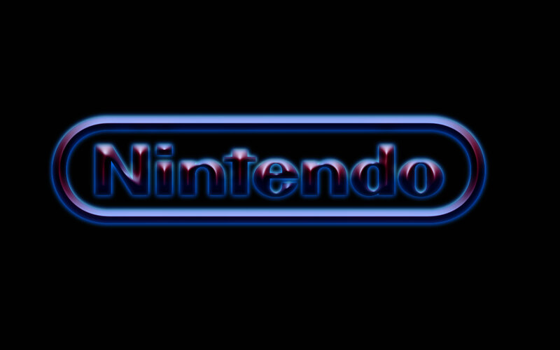 Nintendo logo with glow effect