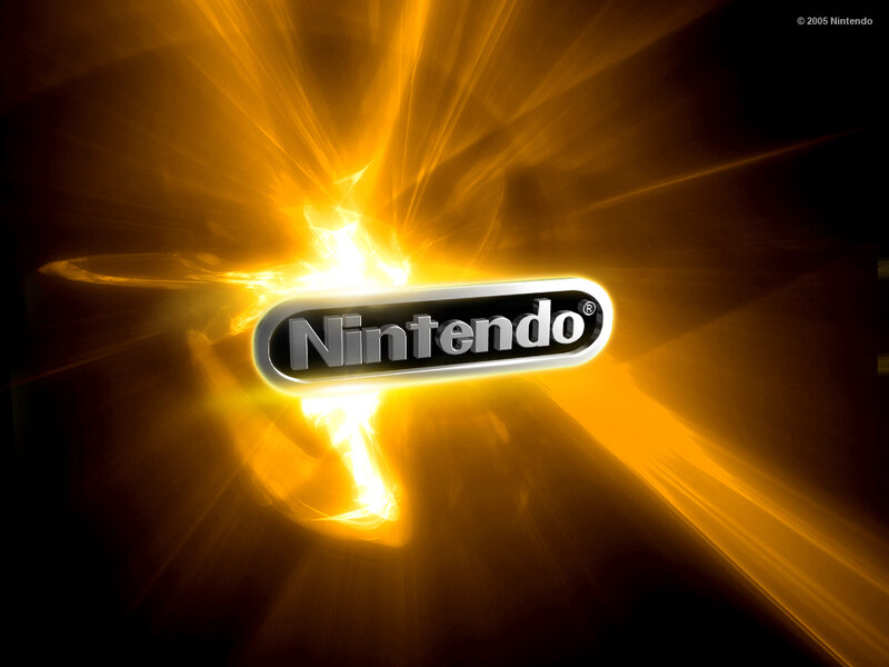 Nintendo logo with golden burst