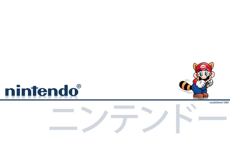 Nintendo logo with Mario