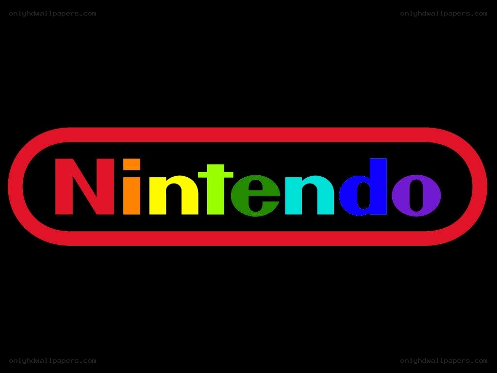 Nintendo logo with rainbow colors