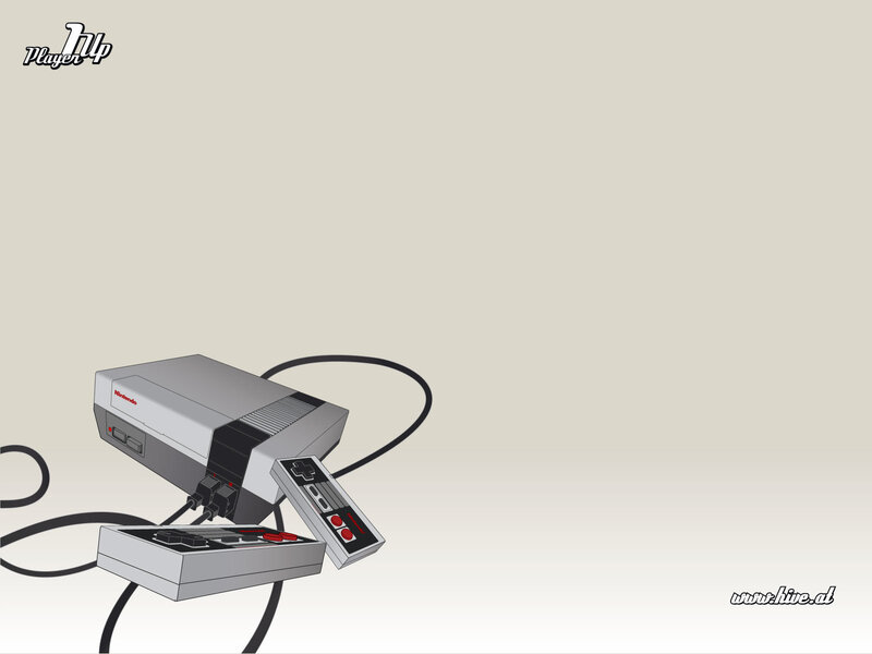 Nintendo NES console and controllers
