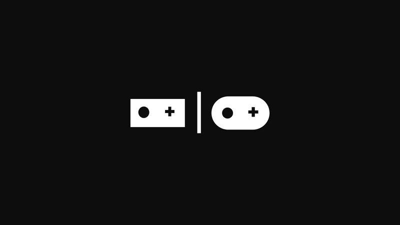 Nintendo Switch Logo — Black, Minimalist, Vector Art
