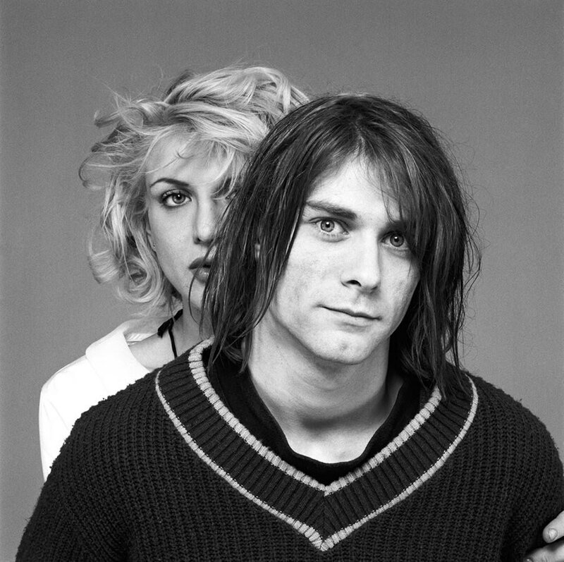 Nirvana and Courtney Love portrait