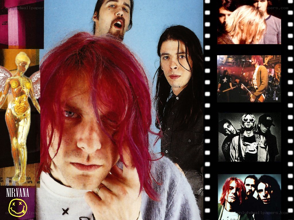 Nirvana band collage
