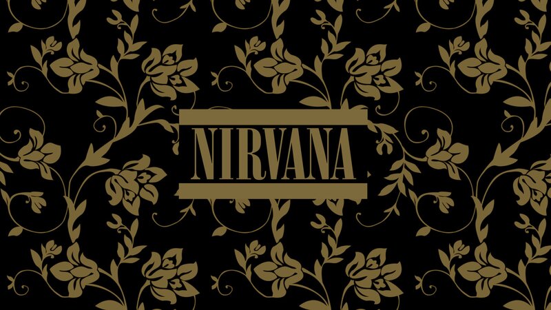 Nirvana Band Logo — Black, Elegant