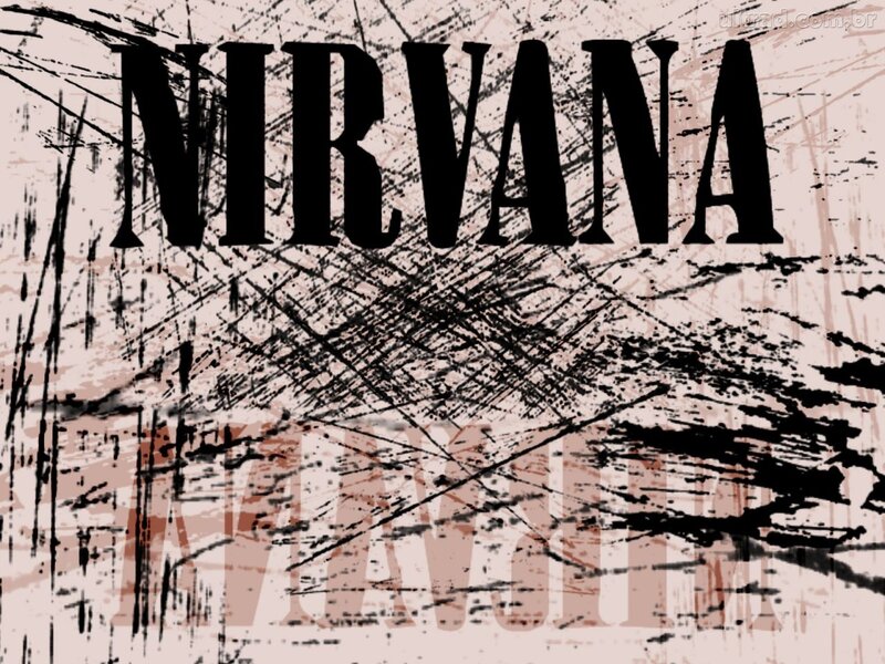 Nirvana Band Logo — Black, Gritty