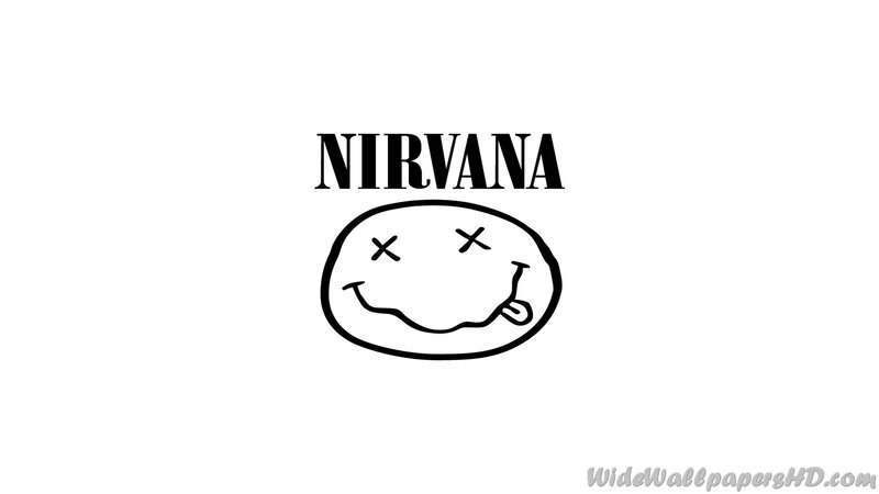 Nirvana Band Logo — Black, Minimalist, Vector Art