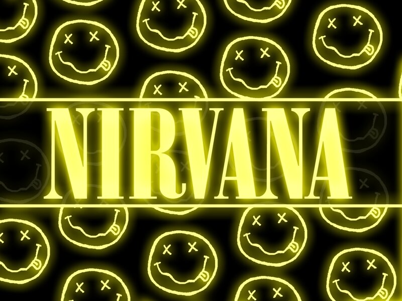 Nirvana Band Logo — Yellow
