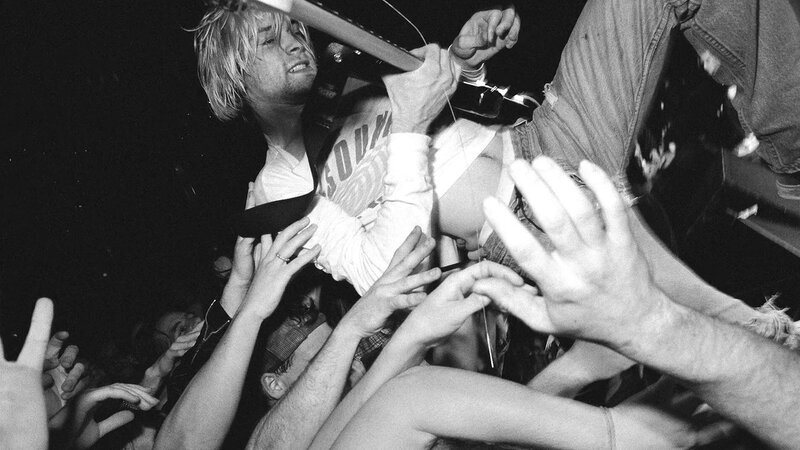Nirvana concert crowd surfing