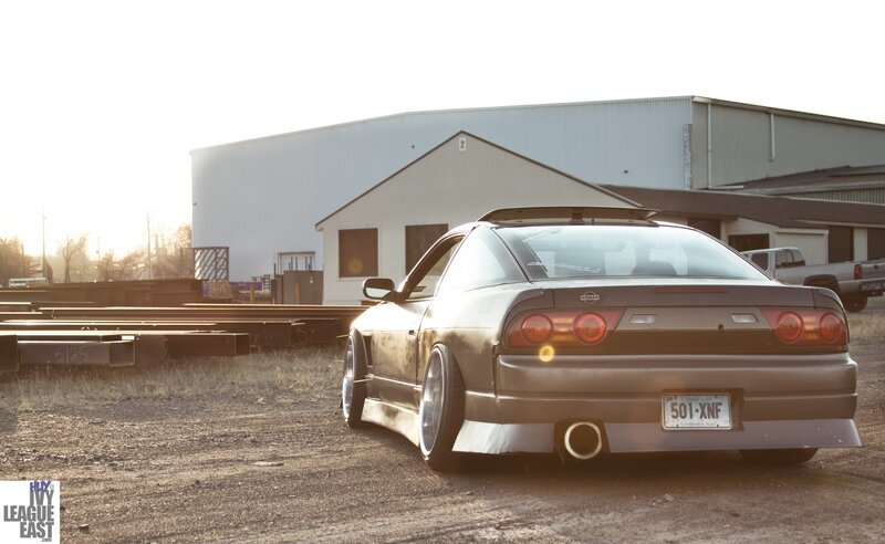 Nissan 180SX at sunset