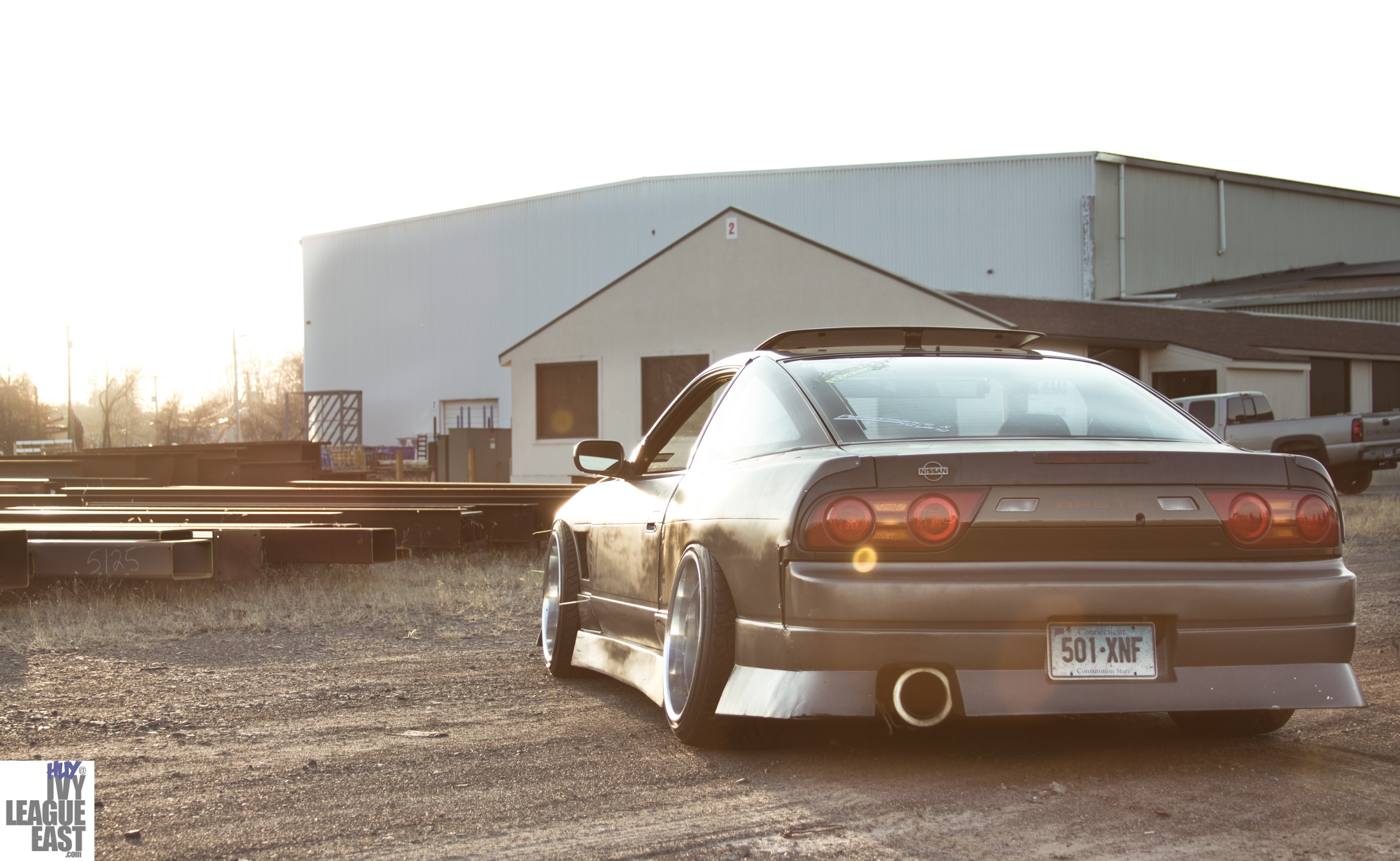Nissan 180SX at sunset
