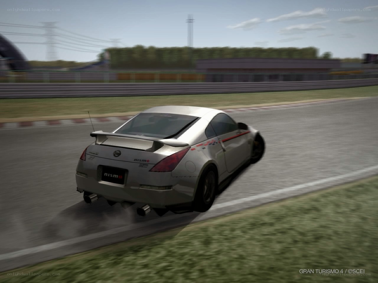 Nissan 350Z on a racetrack