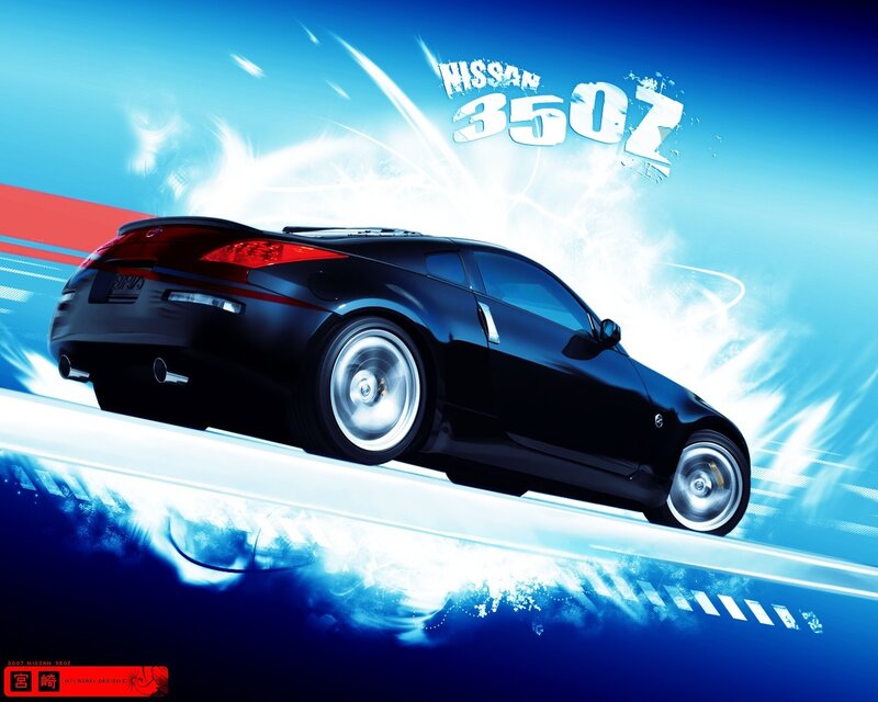 Nissan 350Z speed art