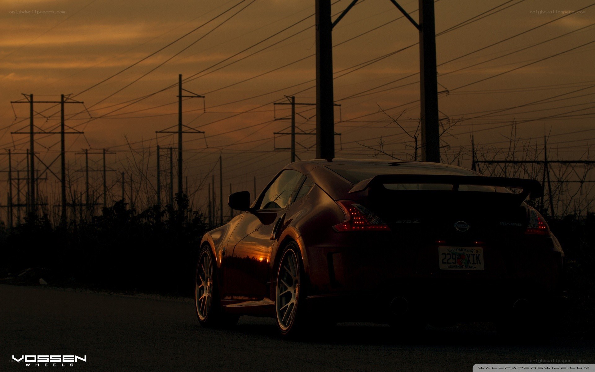 Nissan 370Z at sunset