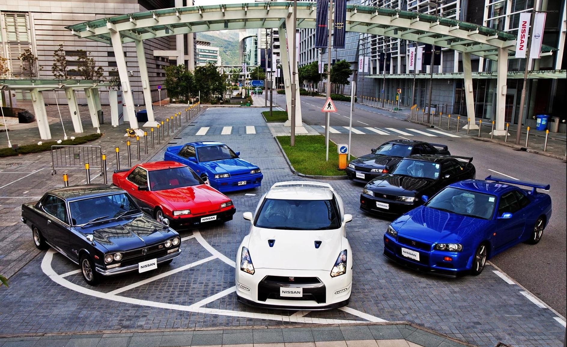 Nissan car collection display