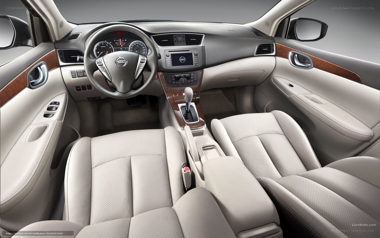 Nissan car interior dashboard