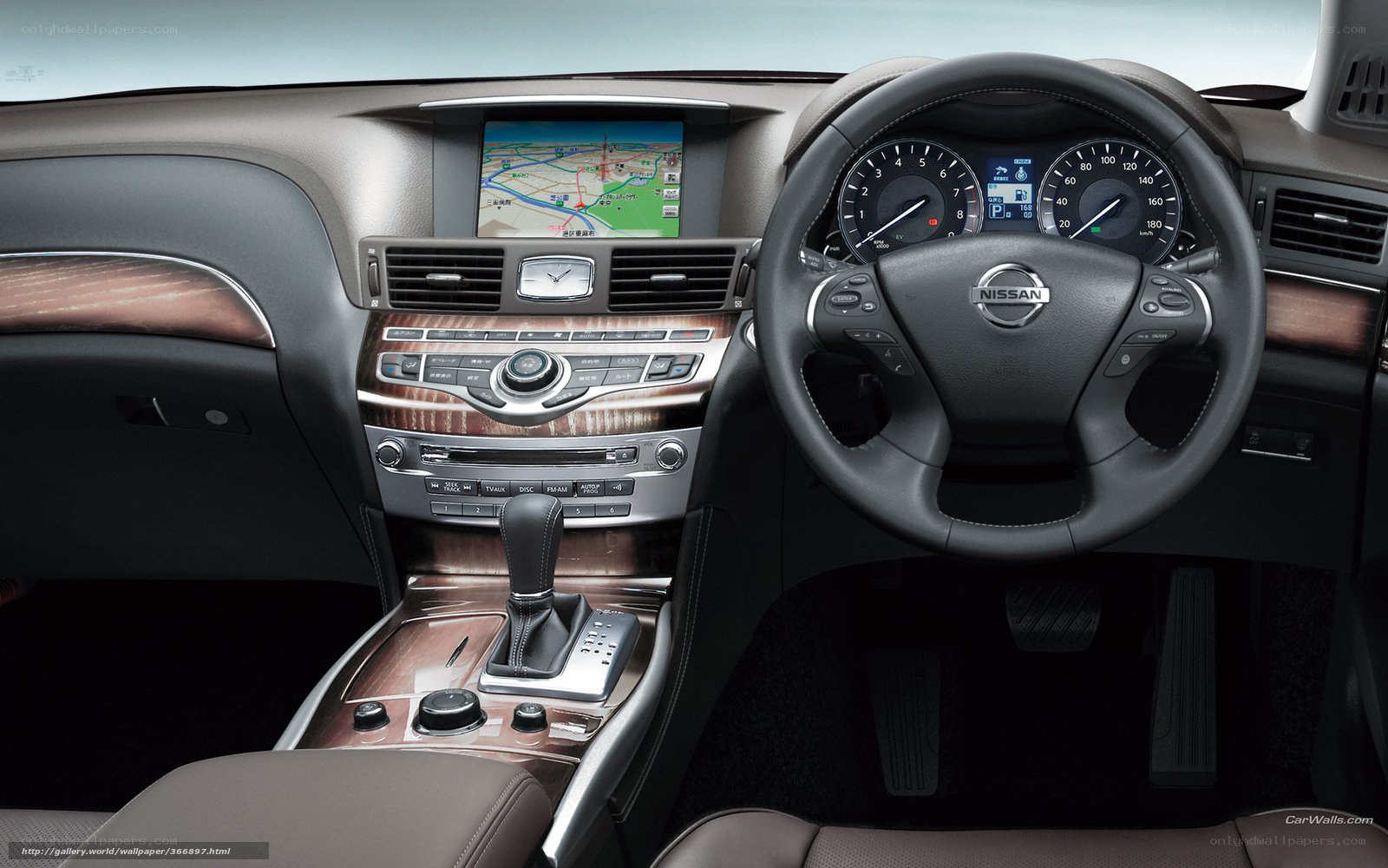 Nissan car interior dashboard