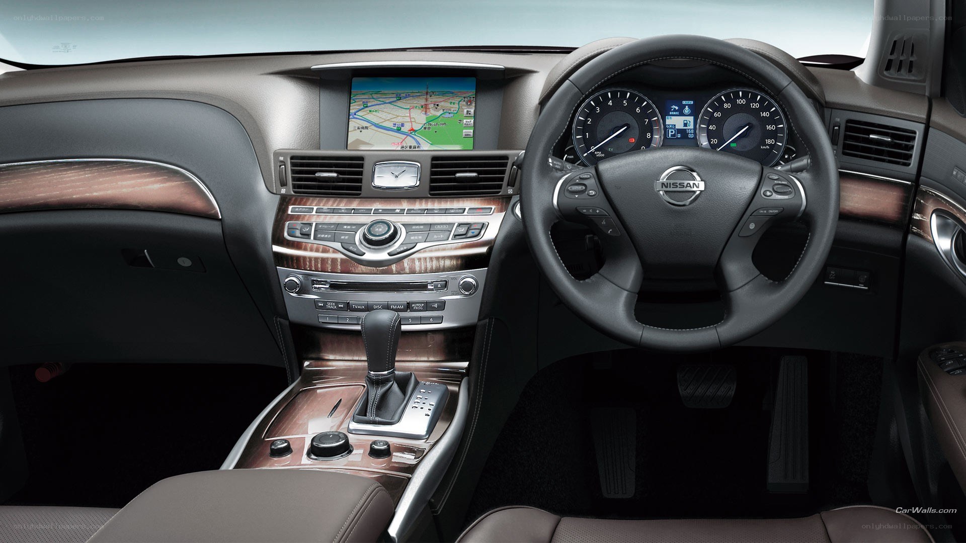 Nissan car interior dashboard