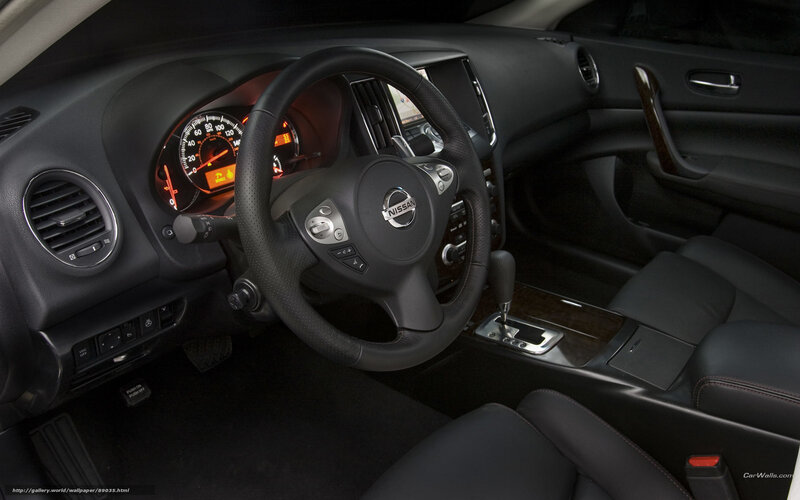 Nissan car interior dashboard