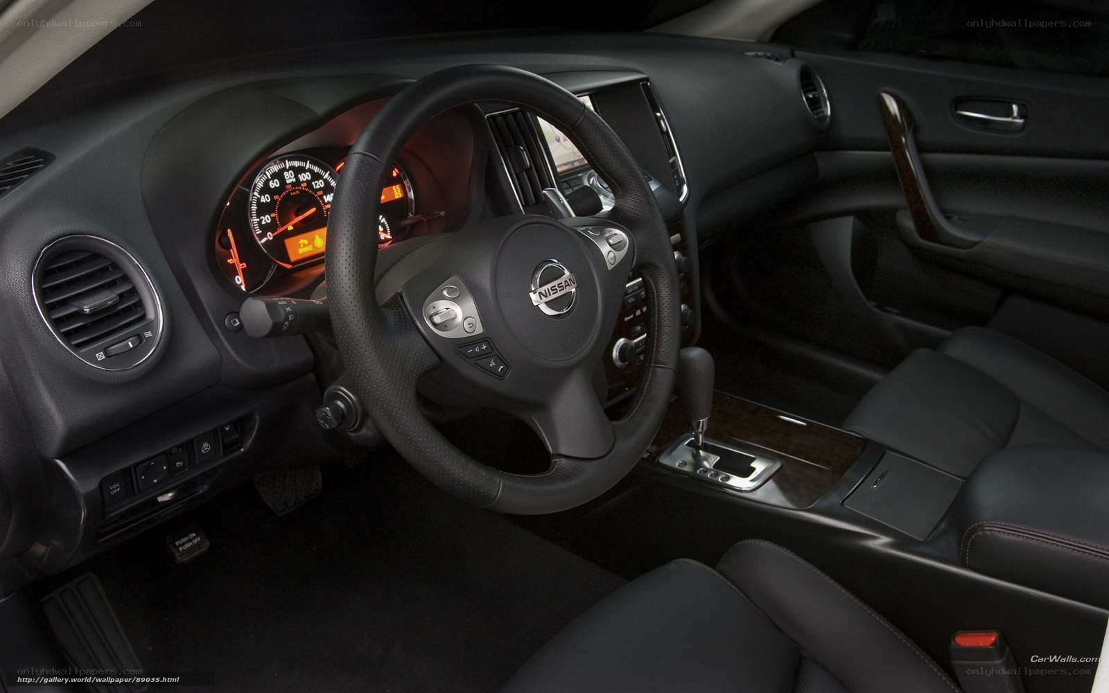 Nissan car interior dashboard