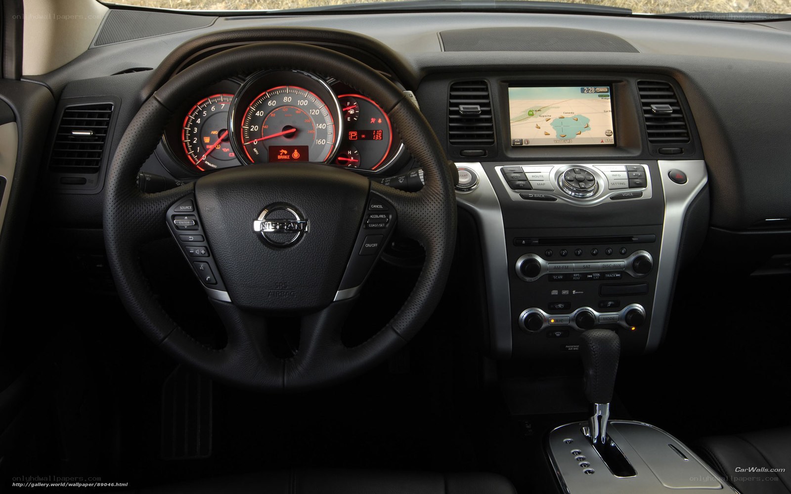 Nissan car interior dashboard