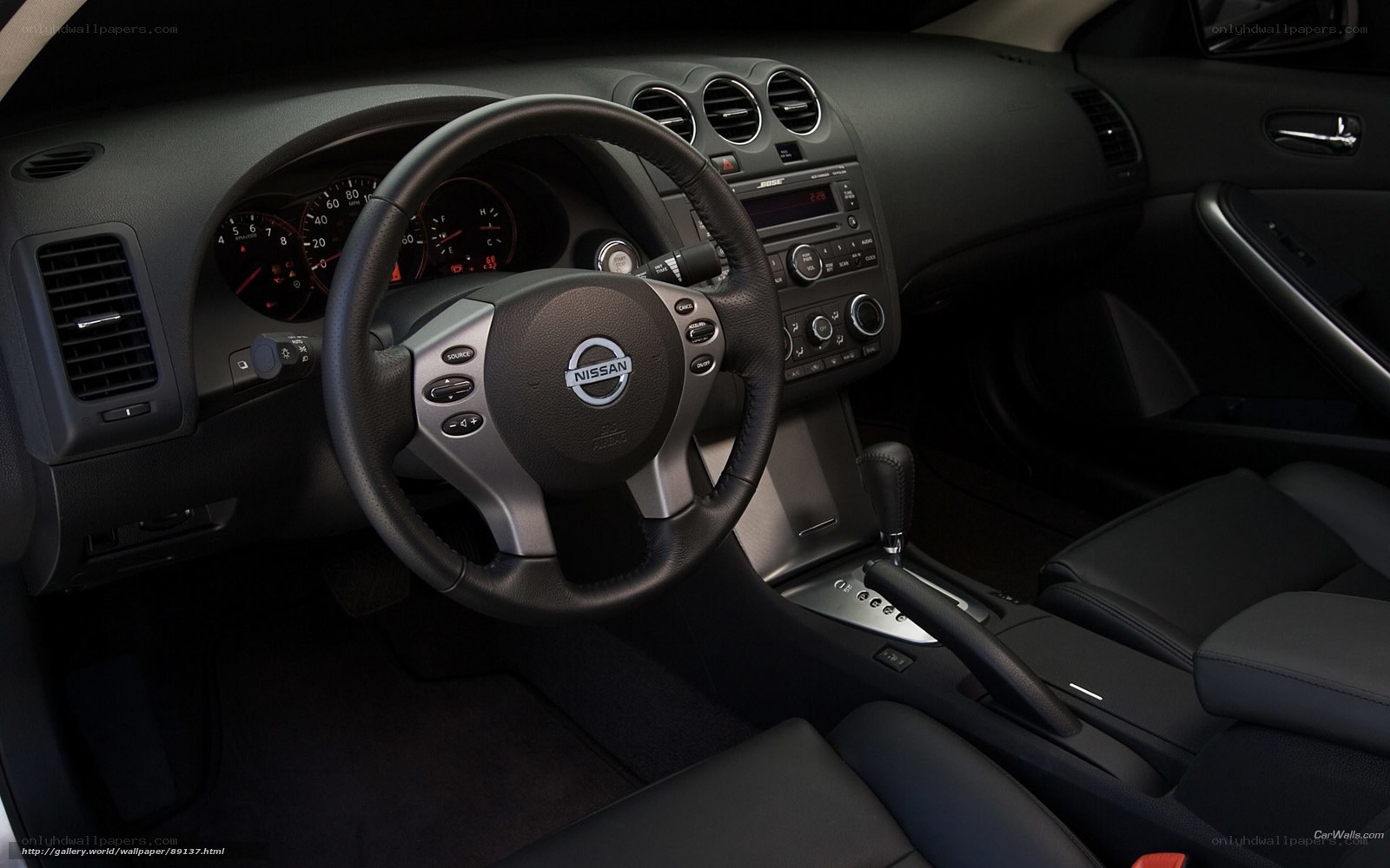 Nissan car interior dashboard