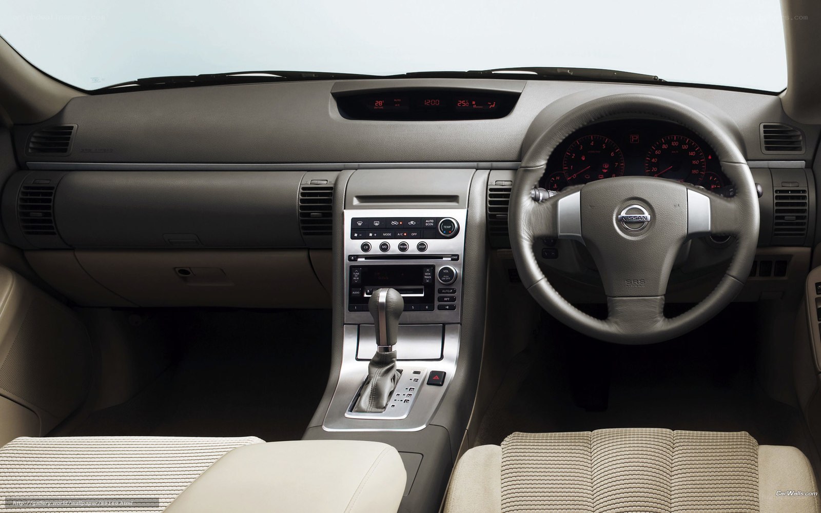 Nissan car interior dashboard