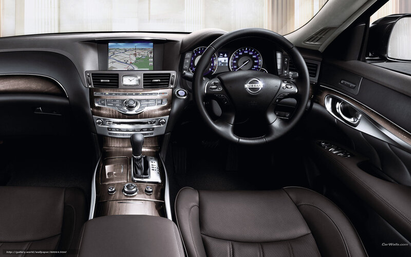 Nissan car interior dashboard