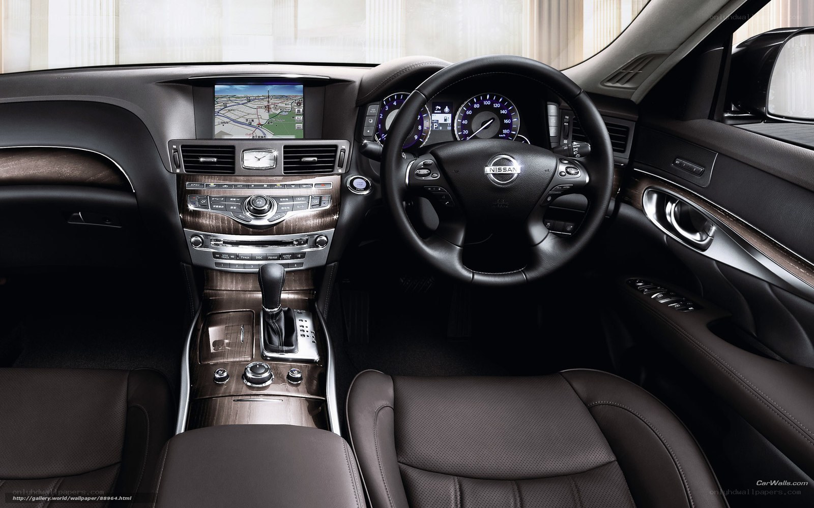 Nissan car interior dashboard