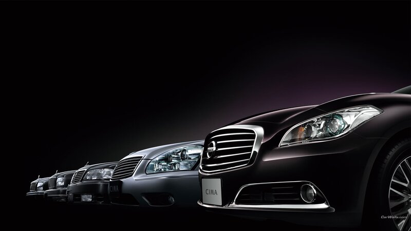 Nissan Cima Cars in Row