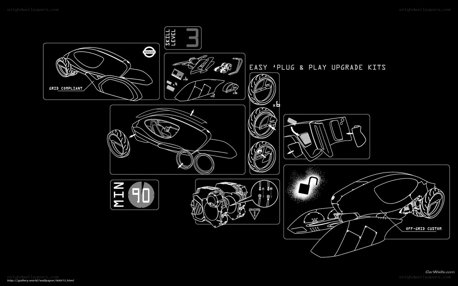 Nissan concept car design schematic