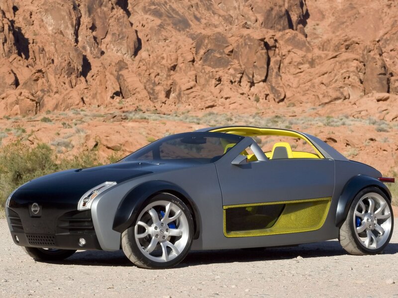 Nissan Concept Car — Gray, Dramatic, Afternoon