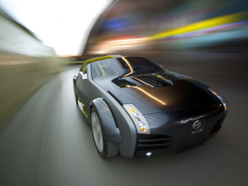 Nissan concept car in motion