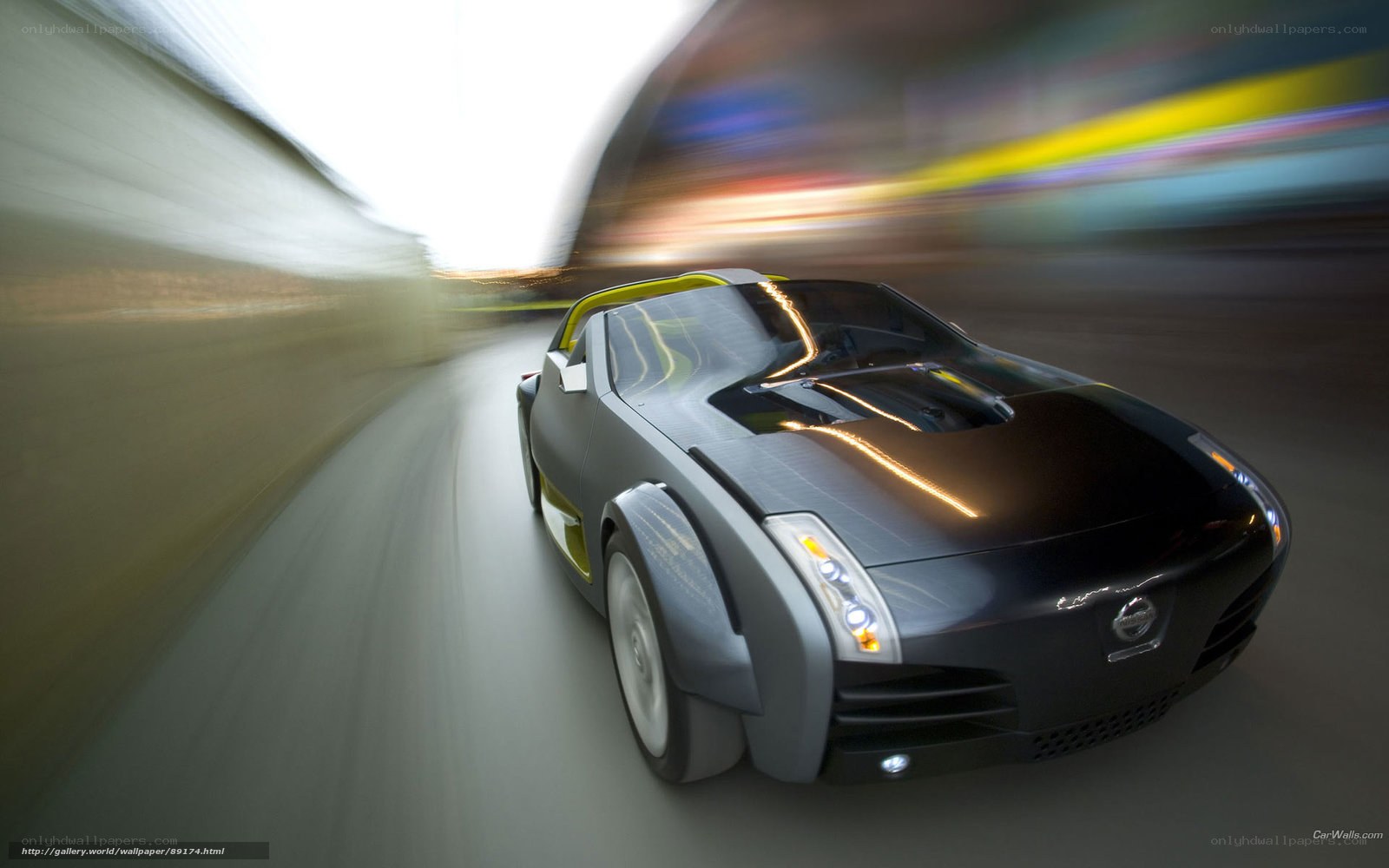 Nissan concept car in motion