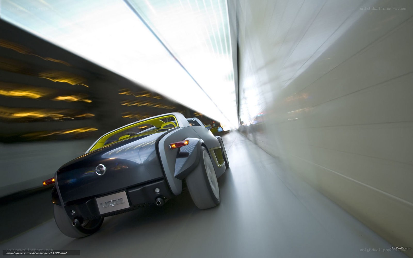 Nissan concept car in tunnel