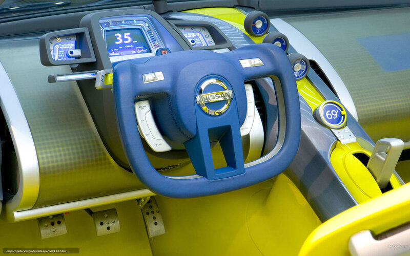 Nissan Concept Car Interior — Blue