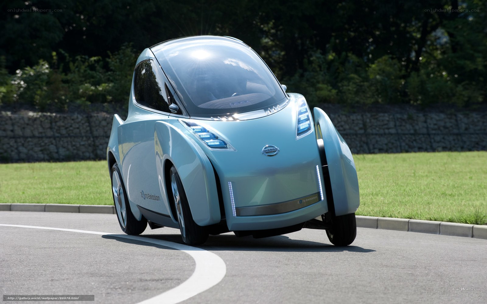 Nissan concept car on road