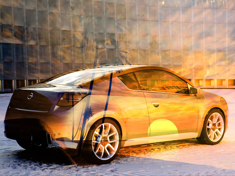 Nissan Concept Car — Orange