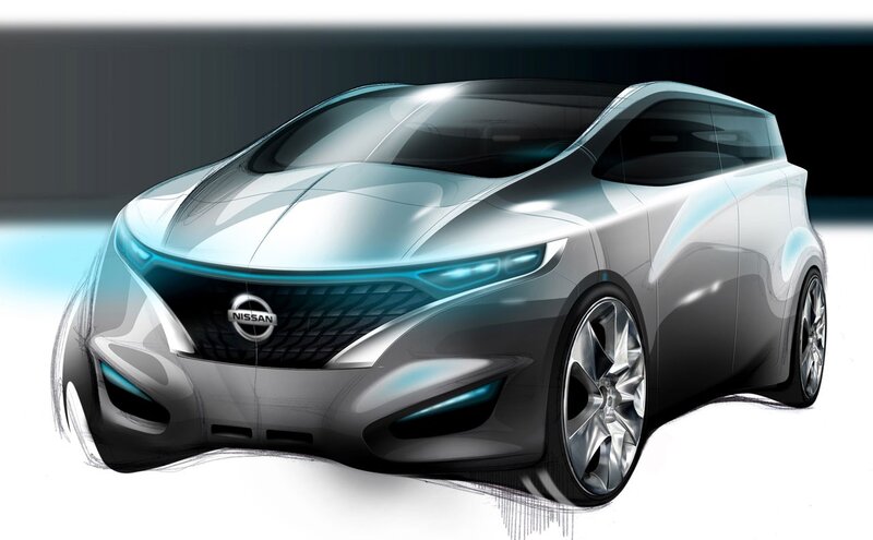 Nissan concept car sketch