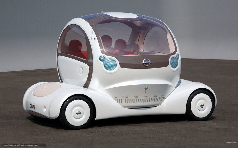 Nissan Concept Car — White, Neutral, 3d Render