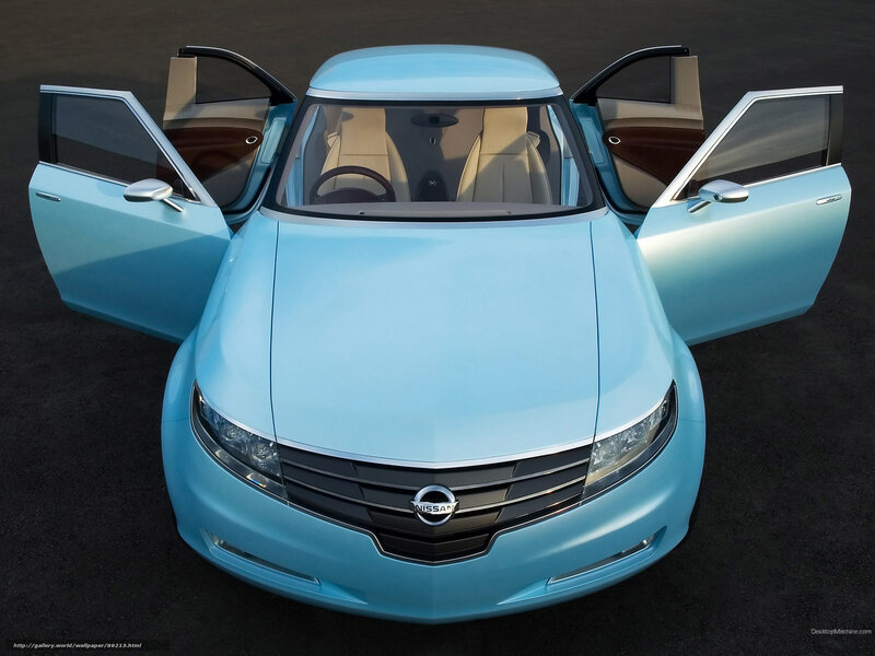 Nissan concept car with open doors