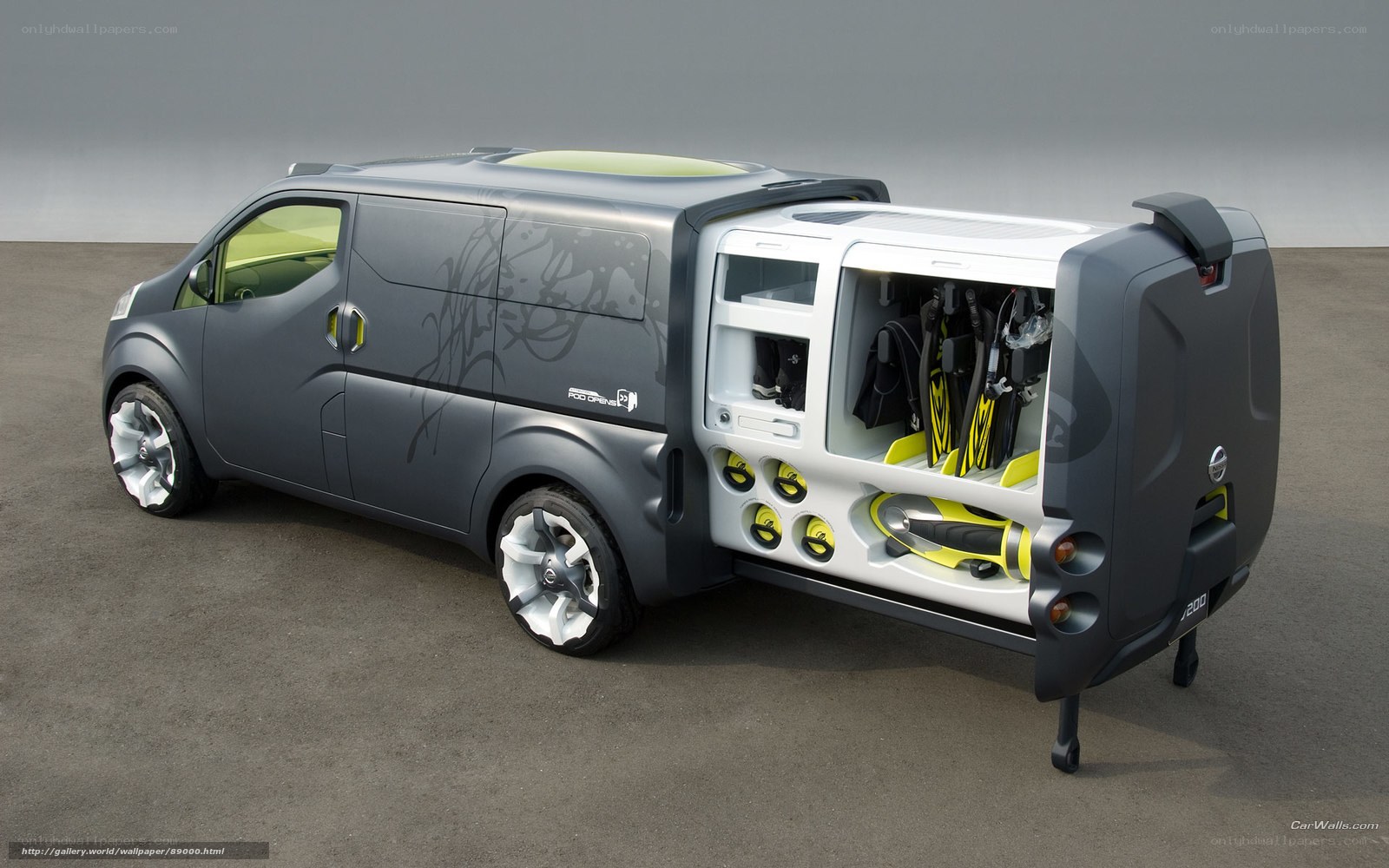 Nissan concept van with storage