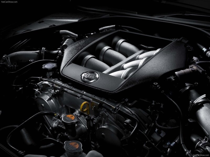 Nissan Engine Bay — Black, Dramatic