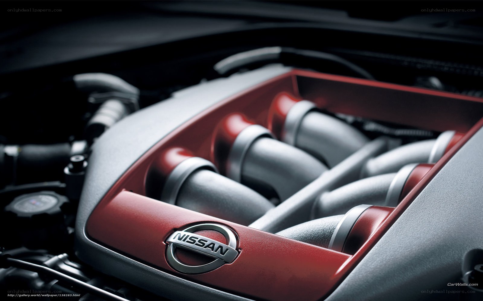 Nissan engine bay close-up