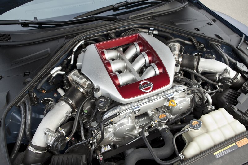 Nissan Engine Bay — Silver