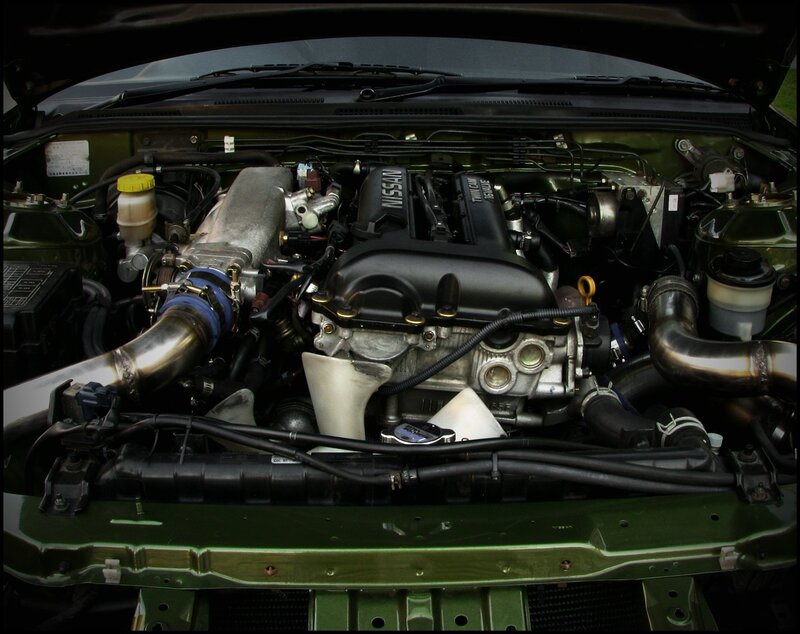 Nissan engine bay view