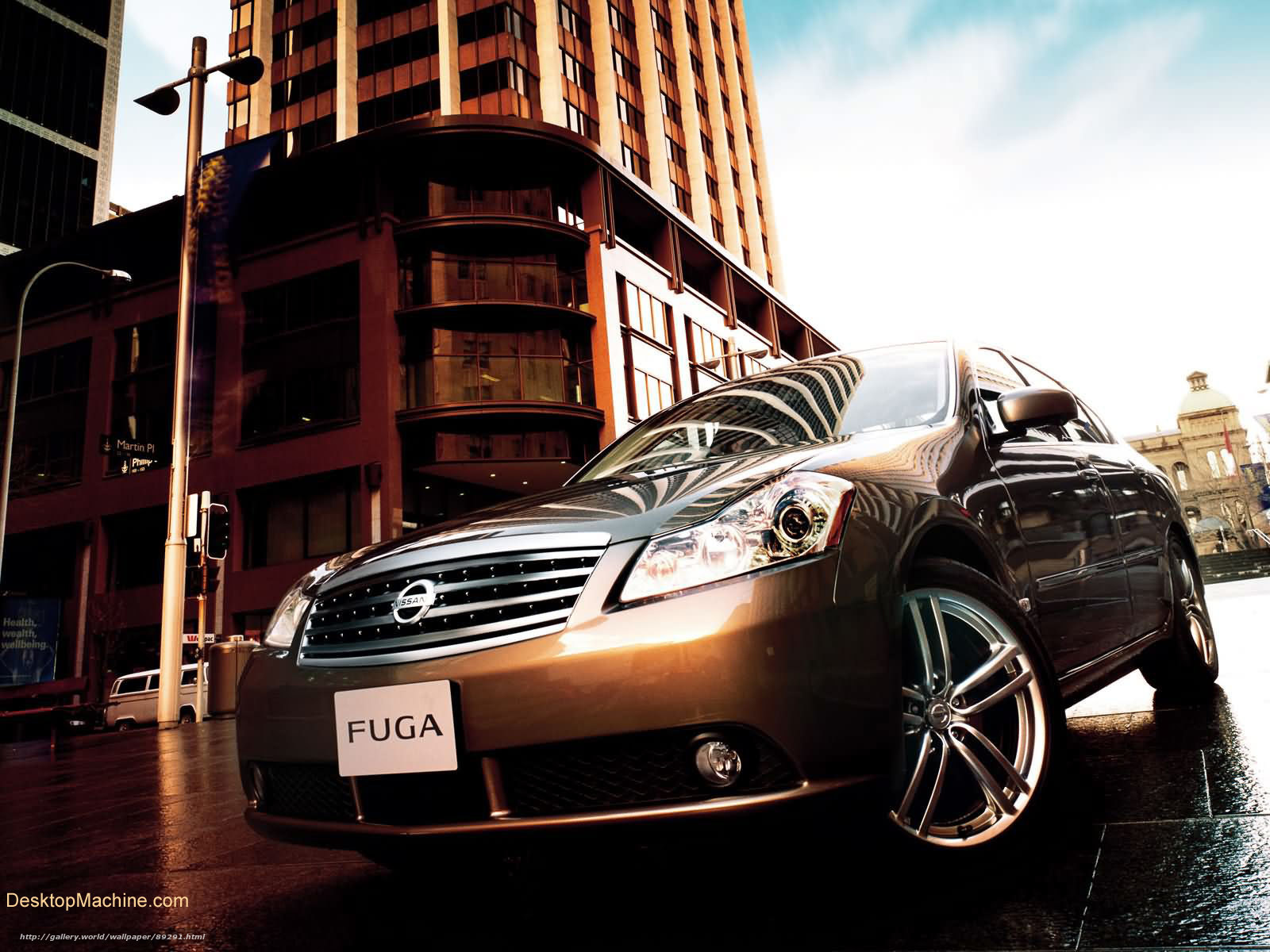 Nissan Fuga in city street