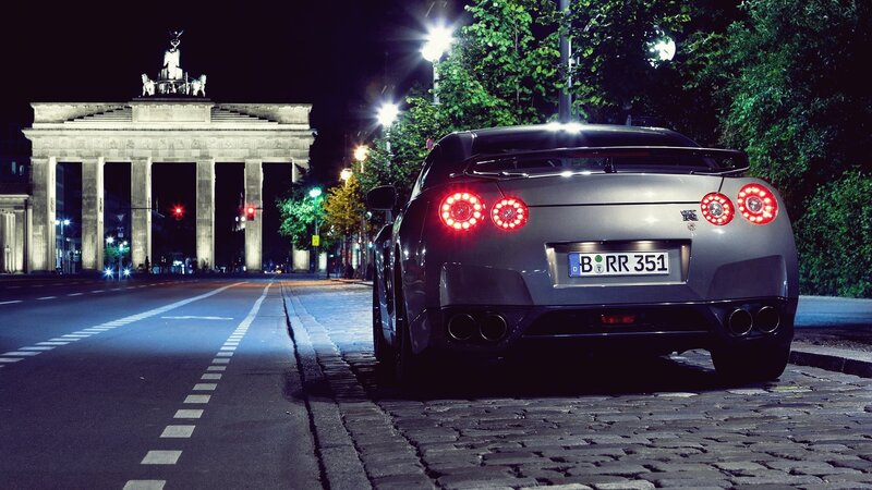 Nissan GT-R at Brandenburg Gate