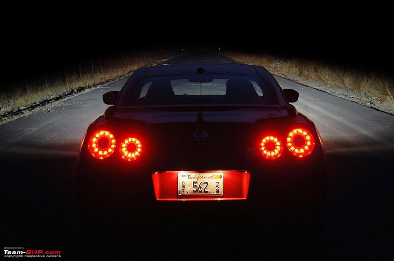 Nissan GT-R at night
